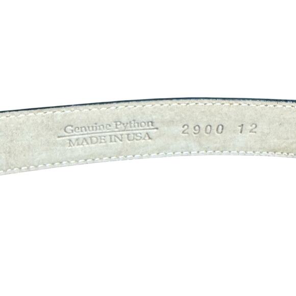 WCM New York Women Belt Genuine Python Snake Skin Vintage USA Size L main image 8
